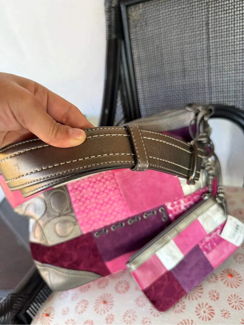 Coach patchwork shoulder